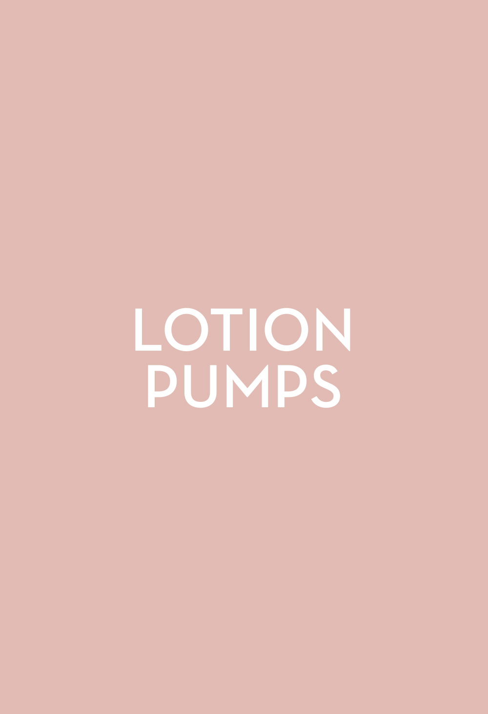 Lotion Pumps - Fasten